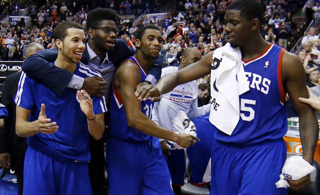 Philadelphia snapped a 26-game skid, which spanned more than two months, by beating Detroit.